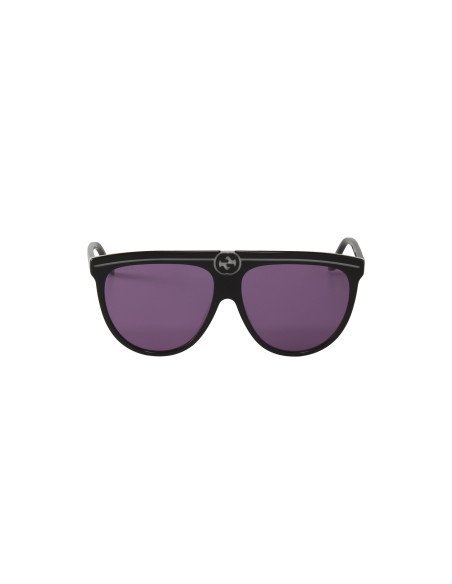 Gucci Gg0732S 004 Fashion Aviator Ivory Black Lila transparente | Sunnies.UNO