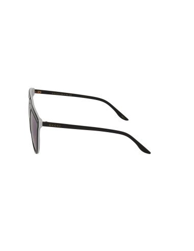 Gucci Gg0732S 004 Fashion Aviator Ivory Black Lila transparente | Sunnies.UNO