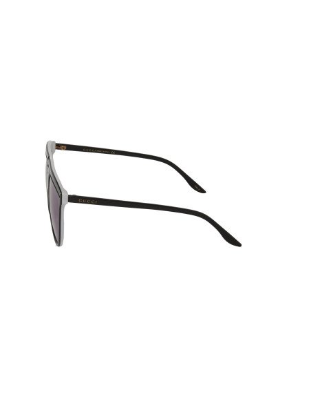 Gucci Gg0732S 004 Fashion Aviator Ivory Black Lila transparente | Sunnies.UNO
