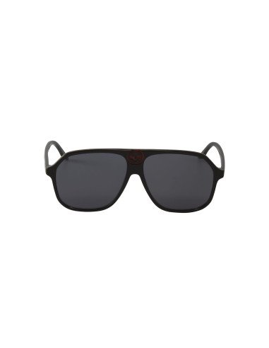 Gucci Gg0734S 001 Square Aviator Negro Gris Original | Sunnies.uno