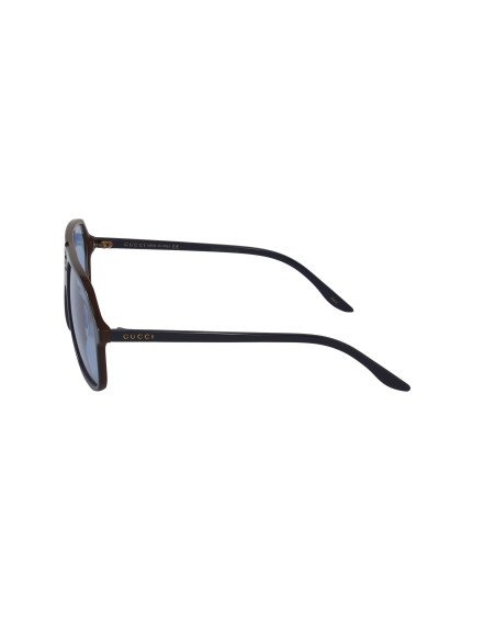 Gucci Gg0734s 002 Square Aviator Azul Naranja transparente | Sunnie...
