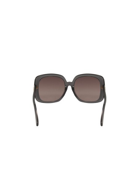 Gucci GG0713S 004 Square Shape Gray Brown Shaded