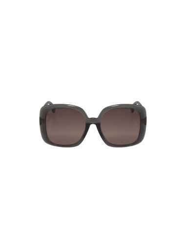 Gucci GG0713S 004 Square Shape Gray Brown Shaded