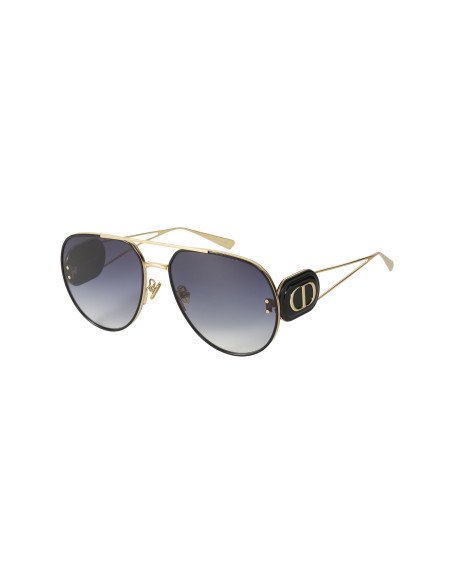 Christian Dior Bobby A1U B4A1 Negro degradado Dorado