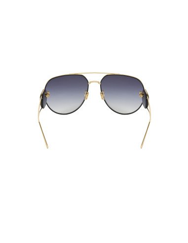 Christian Dior Bobby A1U B4A1 Negro degradado Dorado