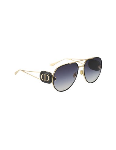 Christian Dior Bobby A1U B4A1 Negro degradado Dorado