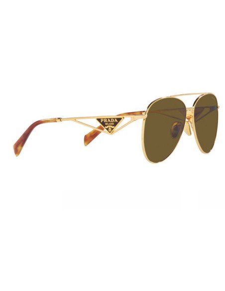 Prada SPR 73ZS 5AK-01T Piloto Gota Gold Brown
