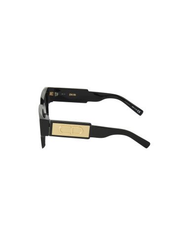 Christian Dior CD SU XR 12A0 Square Shape Negro Dorado