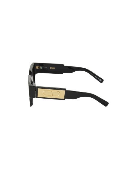 Christian Dior CD SU XR 12A0 Square Shape Negro Dorado