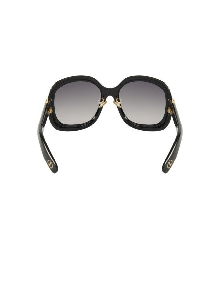 Dior Lady 95.22 R2F 10A0 Square Shape Negro Dorado