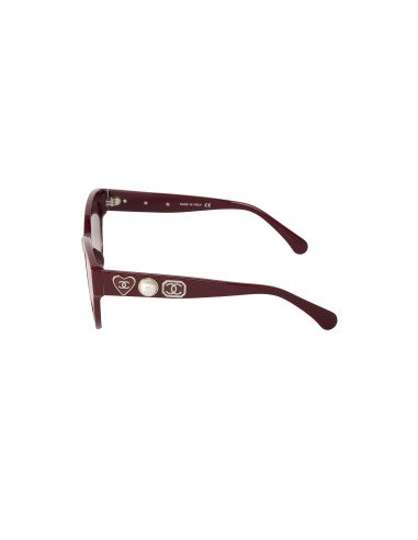 Chanel CH5477 S1448 Round Shape Red Silver