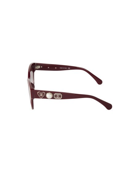 Chanel CH5477 S1448 Round Shape Red Silver