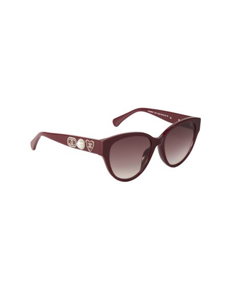 Chanel CH5477 S1448 Round Shape Red Silver