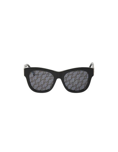 Jimmy Choo JILL/G/S 807/MD Square Shape Mirror Silver Black