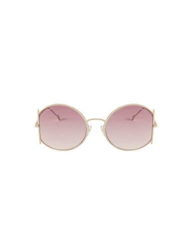 Salvatore Ferragamo SF244S 787 Round Shape Vino Degradado | Sunnies.uno