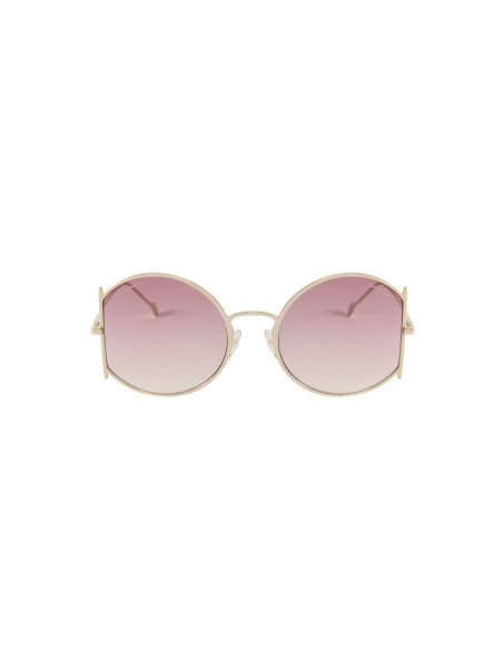 Salvatore Ferragamo SF244S 787 Round Shape Vino Degradado | Sunnies.uno