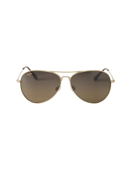 Maui Jim MJ-264-16 Mavericks Aviator Titanium Polarized Coffe | Sunnies.uno