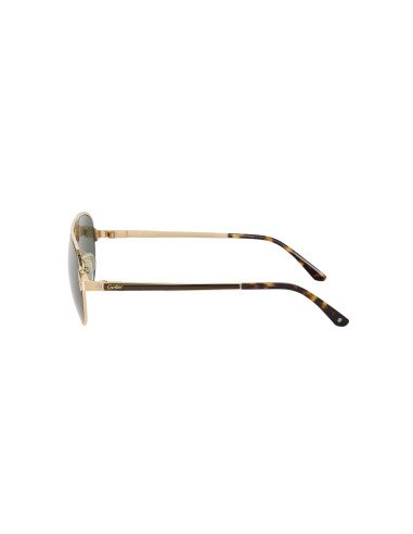 Cartier CT0101S 003 Aviator Dorado Carey Sin accesorios