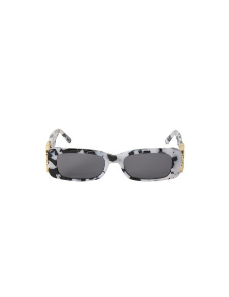 Balenciaga BB0096S 005 Dynasty Rectangle Black Gray
