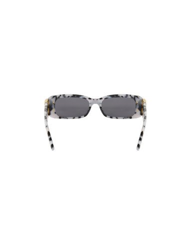Balenciaga BB0096S 005 Dynasty Rectangle Black Gray