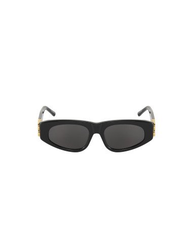 Balenciaga BB0095S 001 Square Eye Cat Black Gold