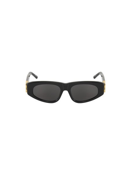 Balenciaga BB0095S 001 Square Eye Cat Black Gold
