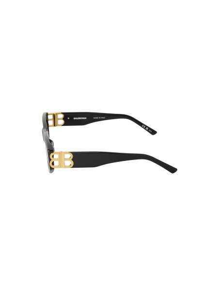 Balenciaga BB0095S 001 Square Eye Cat Black Gold