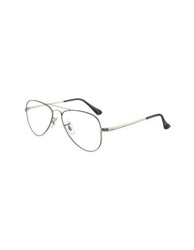Ray Ban Rb1089 4064 Oftalmico Aviator Junior Plateado Gris