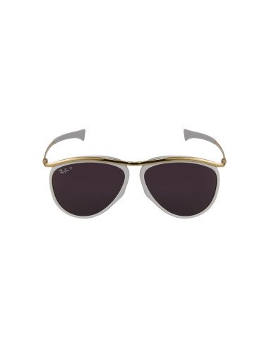 Ray Ban RB2219 1289AF Olympian Aviator Blanco Vino Polarizado