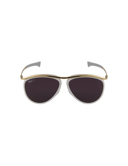 Ray Ban RB2219 1289AF Olympian Aviator Blanco Vino Polarizado