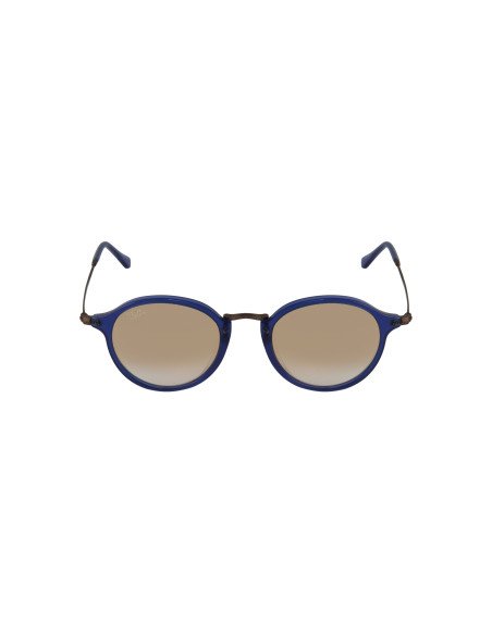 Ray Ban Rb2447 6254/7o Round Fleck Rosa Espejo Azul P1 | Sunnies.uno