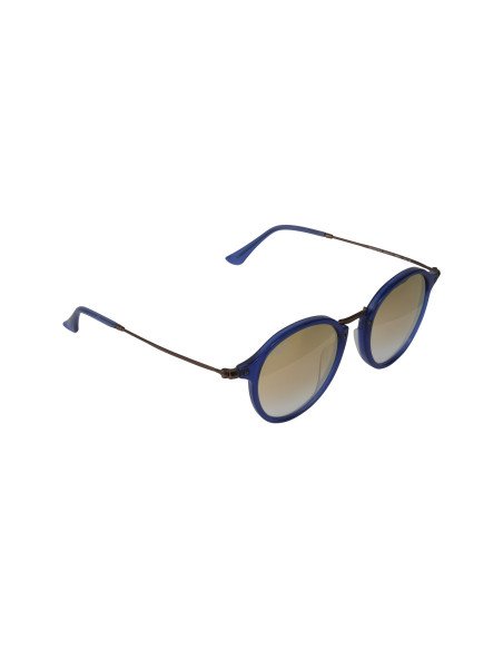 Ray Ban Rb2447 6254/7o Round Fleck Rosa Espejo Azul P1 | Sunnies.uno