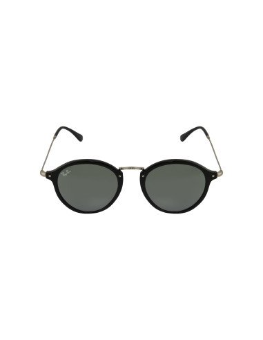 Ray Ban Rb2447 901/30 Round Fleck Plata Espejo Negro | Sunnies.uno