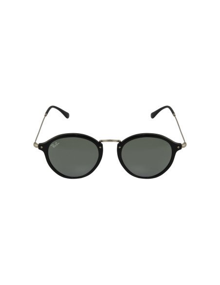 Ray Ban Rb2447 901/30 Round Fleck Plata Espejo Negro | Sunnies.uno