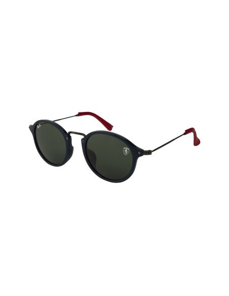 Ray Ban Rb2447nm F60631 Scuderia Ferrari Round Azul Gris G15 | Sunn...