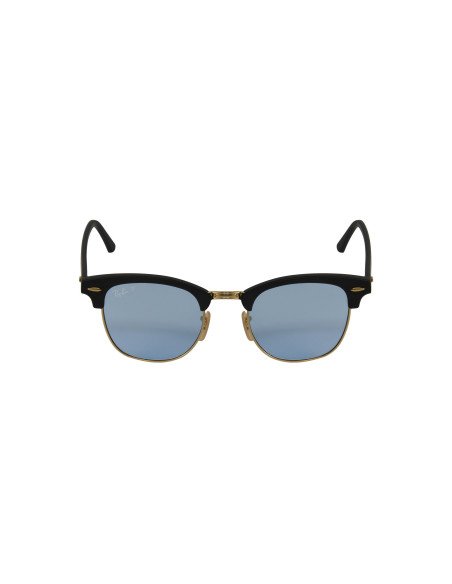 Ray Ban Rb3016 901s3r Clubmaster Azul Transparente Polarized | Sunn...