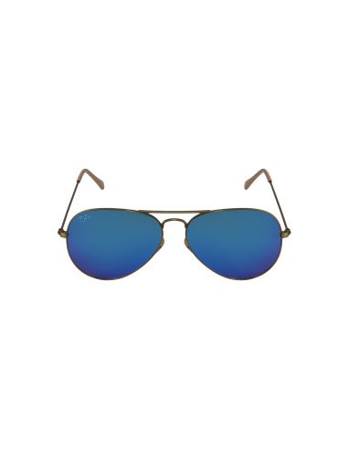 Ray Ban Rb3025 167/68 Aviator Azul Marino Espejo Bronce | Sunnies.uno