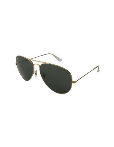 Ray Ban Rb3026 L2846 Aviator Negro G-15 Dorado Gota Grande | Sunnie...