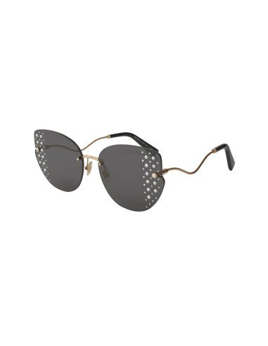 Miu Miu SCENIQUE SMU 51X 06O-5S0 Shaded Eye Cat Negro Plata