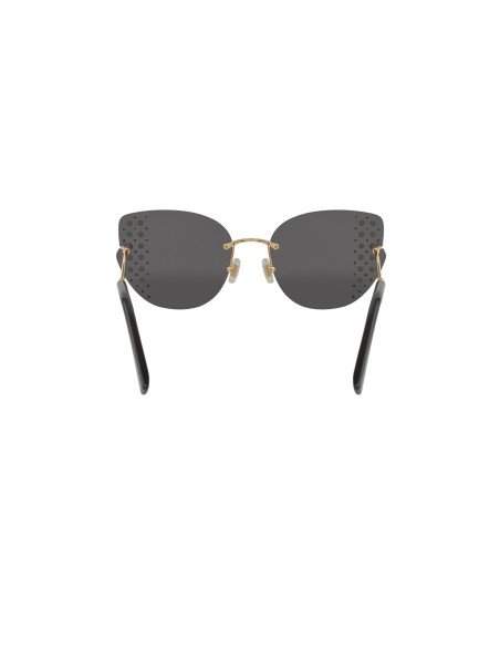 Miu Miu SCENIQUE SMU 51X 06O-5S0 Shaded Eye Cat Negro Plata