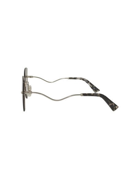 Miu Miu scenique SMU 51X Shaded Eye Cat Plata Espejo Gris
