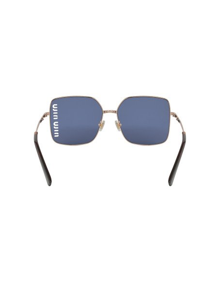 Miu Miu MU 51YS ZVF-1V1 Square Shape Gold Rose Blue