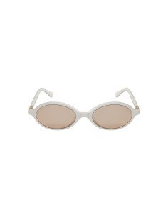Miu Miu MU 04ZS 142-40D Oval Shape Pink White 2