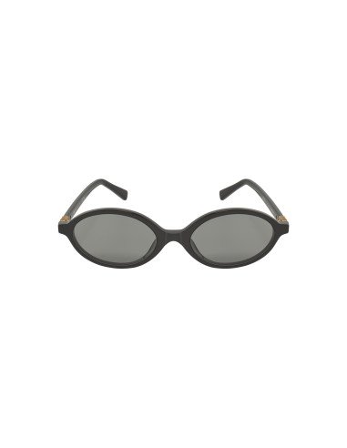 Miu Miu MU 04ZS 1AB-5S0 Oval Shape Black Gold