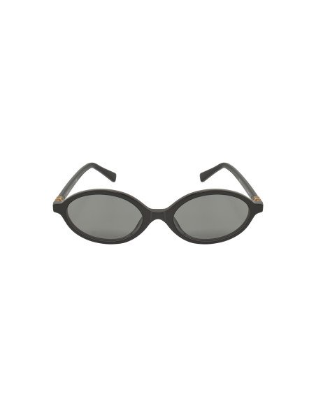 Miu Miu MU 04ZS 1AB-5S0 Oval Shape Black Gold