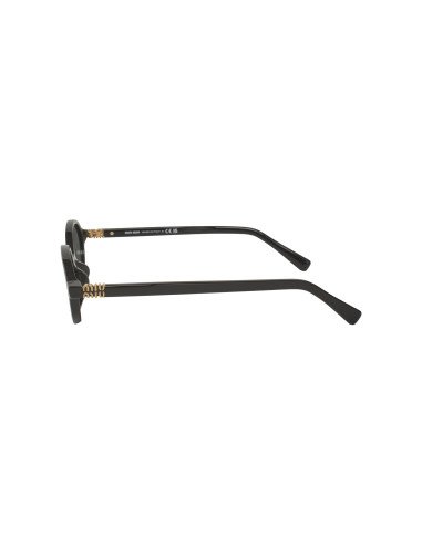 Miu Miu MU 04ZS 1AB-5S0 Oval Shape Black Gold