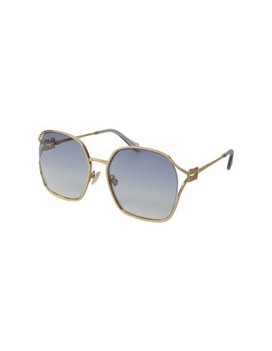 Miu Miu MU 52WS ZVN-07S Square Shape Gray Silver
