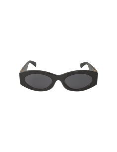 Miu Miu MU 11WS 1AB-5S0 Oval Shape Black Gold 2