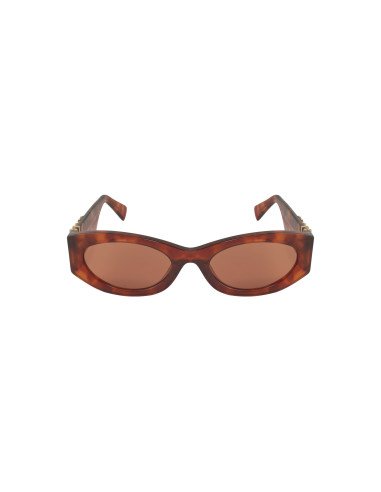 Miu Miu MU 11WS 4BW-ZZ1 Oval Shape Brown Tortoise