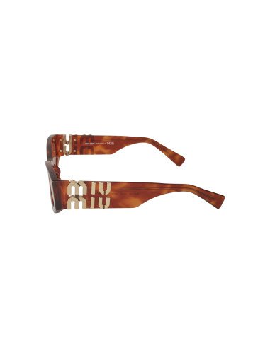Miu Miu MU 11WS 4BW-ZZ1 Oval Shape Brown Tortoise